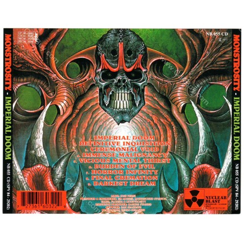 MONSTROSITY - Imperial Doom CD