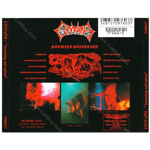 EPITAPH - Seeming Salvation CD