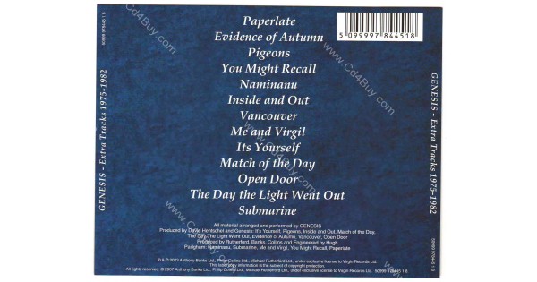 GENESIS-Extra Tracks 1976-1982