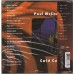 PAUL McCARTNEY - Cold Cuts, 1980 - CD MINI LP OBI