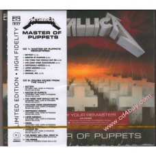 METALLICA - Master Of Puppets (2 BSCD) Set in Digipak / Digipack
